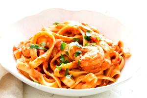 1 serving Vodka Shrimp Pasta