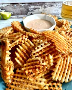 1 Serving Waffle Potato Fries (Small, Unsalted By Request)