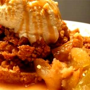 1 serving Warm Apple Crumble a la Mode