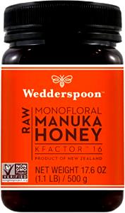 1 Serving Wedderspoon 100% Raw Organic Manuka Honey Active 16+