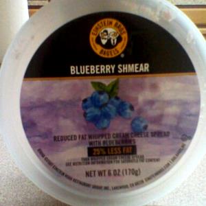 1 Serving Whipped Blueberry Reduced Fat Cream Cheese
