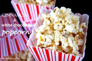 1 Serving White Chocolate Cinnamon Popcorn