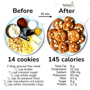 1 Serving White Chocolate Macadamia