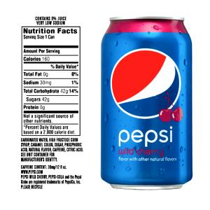 1 Serving Wild Cherry Pepsi