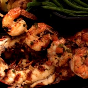 1 Serving Wood-Grilled Lobster, Shrimp And Scallops
