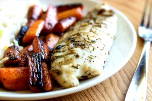 1 serving Wood-Grilled or Broiled Tilapia (Half Portion)