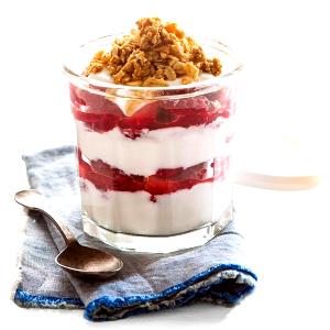 1 serving Yogurt and Strawberry Parfait