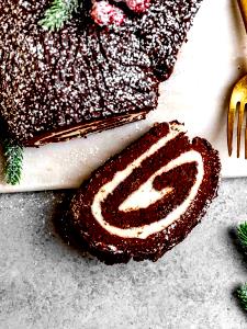 1 Serving Yule Logs - Semisweet Chocolate Shell