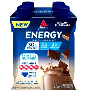 1 shake (500 ml) Creamy Chocolate Energy Shake