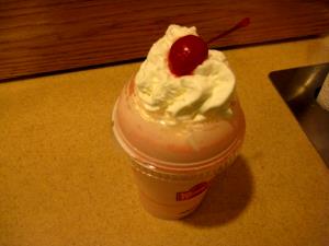 1 shake Strawberry Frosty Shake (Large)