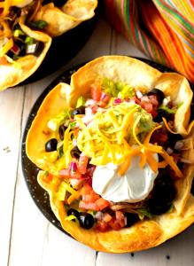 1 Shell Flour Tortilla Taco Shell Salad