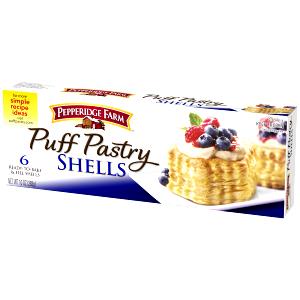 1 Shell Puff Pastry, Frozen, Rtb
