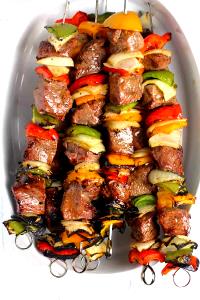 1 Shishkabob Beef Shish Kabob with Vegetables