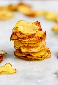 1 Single Serving Bag Baked Restructured Chips White Potato