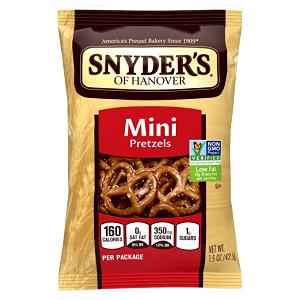 1 Single Serving Bag Hard Pretzels