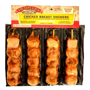 1 skewer (4 oz) Sweet BBQ Flavored Chicken Breast Kabobs