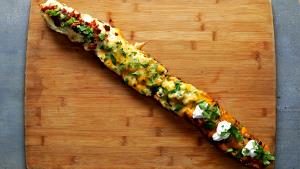 1 Skin From Long Type (2-1/3" Dia, 4-3/4" Long) Fried Potato Skins with Cheese