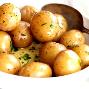 1 Skin Potato Skin, Boiled W/Salt