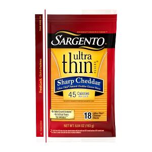 1 slice (0.8 oz) Sharp Cheddar Thin Sliced