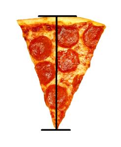 1 slice = 1/10 pizza) (166 g) Veggie Pizza (Large, Square)