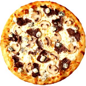 1 slice = 1/10 pizza (84 g) Thin Crust Pizza (Large)