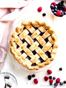1 slice (1/6 pie) Triple Berry Pie