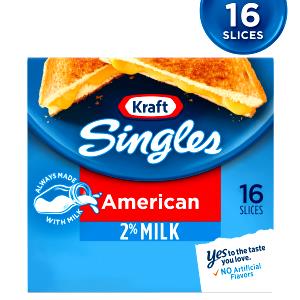 1 slice (1 oz) 2% Milk American Cheese