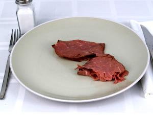 1 Slice (1 Oz) (4" X 4" X 3/32" Thick) Corned Beef Loaf (Jellied)