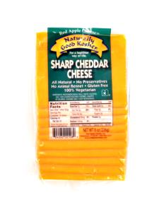 1 slice (1 oz) Kosher Vegetarian Cheddar Cheese Slices