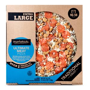 1 slice (107 g) Meat Topper Traditional Crust Pizza (Large)