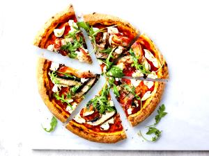 1 slice (112 g) Gourmet Veggie Original Pizza (Large)