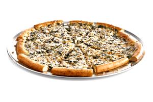 1 slice (122 g) 12" Pan Crust Pizza - Spinach Alfredo