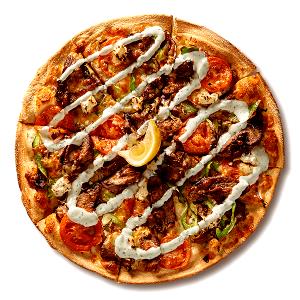 1 slice (127 g) Gourmet Vegetarian Original Crust Pizza (Large)
