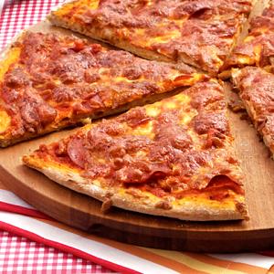 1 slice (128 g) 14" Whole Wheat Crust Pizza - Pepperoni