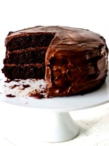 1 slice (147 g) Gourmet Chocolate Cake with Chocolate Frosting