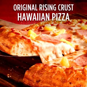 1 slice (147 g) Super Hawaiian Original Crust Pizza (Large)