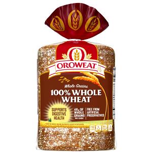 1 slice (1.5 oz) 100% Whole Wheat Bread