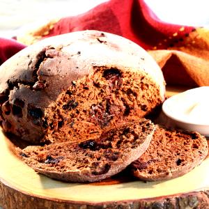 1 slice (1.5 oz) Chocolate Cherry Bread