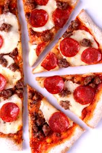 1 slice 15" Sausage To-Go Pizza