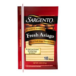 1 slice (16 g) Deli Style Sliced Asiago Cheese