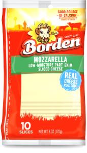 1 slice (17 g) Mozzarella Slices