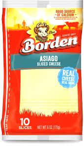 1 slice (17 g) Natural Asiago Cheese