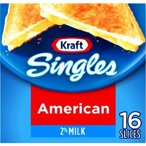 1 slice (19 g) 2% Milk American Cheese Singles