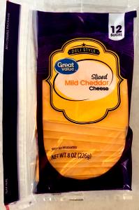 1 slice (19 g) Deli Style Sliced Mild Cheddar Cheese