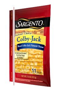 1 slice (19 g) Natural Sliced Colby-Jack Cheese