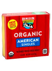 1 slice (19 g) Organic American Cheese Singles