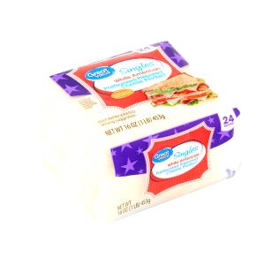 1 slice (19 g) White American Pasteurized Cheese
