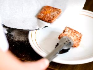 1 Slice (2-3/4" X 2-1/8" X 1/4") (1/18 Loaf) Cooked Scrapple