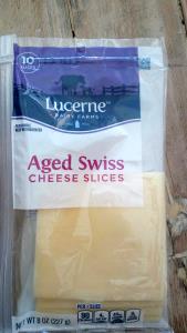 1 slice (21 g) Aged Swiss Cheese Sliced