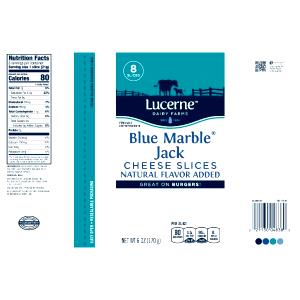 1 slice (21 g) Blue Marble Jack Cheese Slices